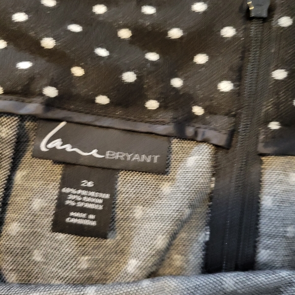⭐️2 for $30 SALE⭐️ NWOT Lane Bryant Size 26 Polka Dot Pencil Skirt - Picture 4 of 4